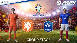 Holland - France ⚽️ EURO 2024 "Group Stage" Match Sim | FC 24