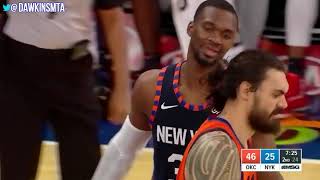 Russell Westbrook Full Highlights 2019 01 21 thunder vs Knicks   17 10 9 in 3 QTRS!  FreeDawkins