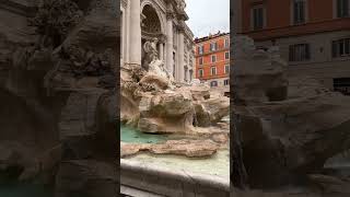 Up close at the TREVI FOUNTAIN