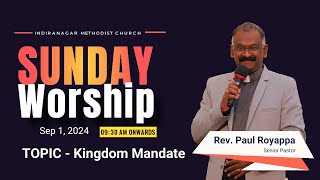 Kingdom Mandate | 01 Sep 2024 | 9:30 a.m.| Sunday Service Live