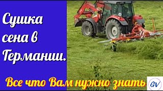 Как сушат сено в Германии.