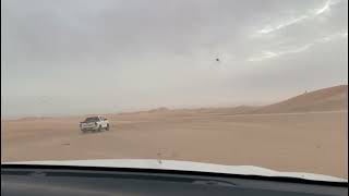 Ready to get out of the sand dunes maze in the Sahara Desert of the Tiris Zemmour Region, Mauritania