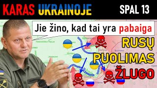 Spal 13: SKERDYNĖS! Rusai PER 1 DIENĄ PRARADO 1'030 KARIŲ, 75 TANKUS IR ŠARVUOČIUS | Karas Ukrainoje