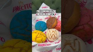 FREE CONCHAS AT THE MEXICAN DENNY’S! #breakfast #brunch #shorts #food