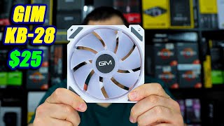 $25 RGB Fans | GIM KB-28 Review | Install Guide, Airflow Test & RGB Showcase