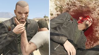 GTA 5-Trevor Kills Johnny Klebitz And The Lost From GTA 4 Lost and Damned.