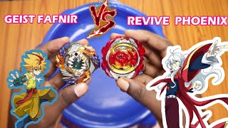 Geist Fafnir VS Revive Phoenix Beyblade Battle | Beyblade Burst