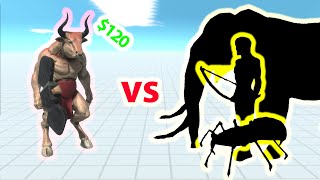 MINOTAUR vs SAME PRICE UNITS - Animal Revolt Battle Simulator ARBS