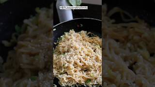 Tempting Green Onion Noodles| Recipe & Taste Test #shorts #noodles