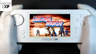 Lightning Swords Evercade EXP Handheld Gameplay