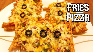 French Fries Pizza | Fries + Pizza = Frizza | Pizza Fries Recipe | Easy & tasty fries pizza