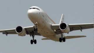 Iberia  Airbus 320 landing rwy 26 at Ben Gurion airport-Israel