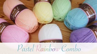 Yarn Colour Combinations - Pastel Rainbow (Stylecraft Special DK)