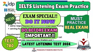 Best IELTS Listening practice test with answers [ real exam - 780] must do before exam