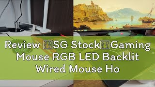 Review 【SG Stock】Gaming Mouse RGB LED Backlit Wired Mouse Hollow-out Honeycomb Ergonomic Design Mic