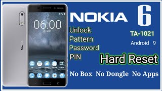 Nokia 6 hard reset | pattern | Password | PIN  unlock