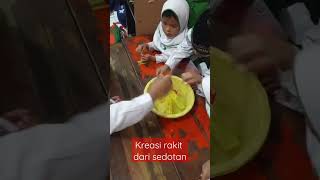 Bermain rakit dari sedotan, RA Banat #shorts #sedotan #paud #anak hebat #anak kreatif