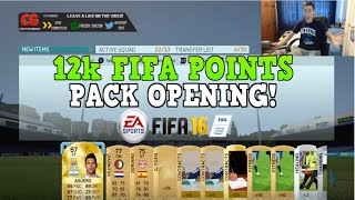 FIFA 16 - 12,000 FIFA POINTS PACK OPENING - MY BEST PACK YET!!!