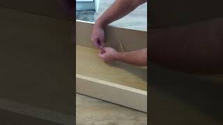 Red neck fix for a broken drawer or cabinet handle. Dresser