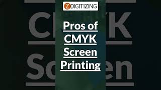 Pros of CMYK Screen Printing || CMYK Screen Printing || Zdigitizing