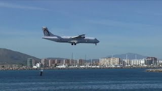 Royal Air Maroc Express ATR 72-600 landing at Gibraltar airport