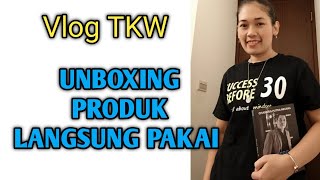 VLOG TKW !! UNBOXING PRODUK KECANTIKAN LANGSUNG DI PAKAI