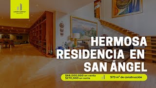 Hermosa residencia en venta San Ángel, Álvaro Obregón