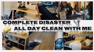 COMPLETE DISASTER // CLEANING MOTIVATION + ORGANIZING // SPEED CLEANING