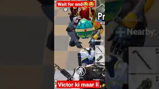 wait for victor iq 😂 till enemy down 😂 bgmi funny video #short  #pubgmobile #shorts