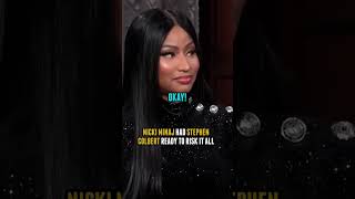 Nicki Minaj Had Stephen Colbert Ready To Risk It All #shorts