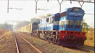 Super Aggressive 12220 SC-LTT Duronto Chugs and Thrashes Neral With a Gooty WDM-3D At MPS...!!!