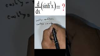 Crack the Code of Calculus Can You Differentiate the Inverse Hyperbolic Sine Function #maths