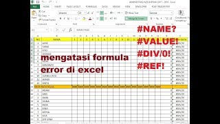 Cara Menyembunyikan Formula Error di Microsoft Excel