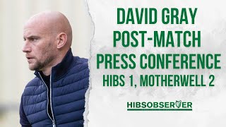 David Gray bemoans Triantis red card and Hibs' set-piece lapses