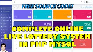 Complete Online Live Lottery System Platform Script in PHP MySQL | Free Source Code Download