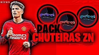 EXCLUSIVO! PACK DE CHUTEIRAS ZN PARA PES PPSSPP 2024 C TUTORIAL D COMO COLOCAR A CHUTEIRA