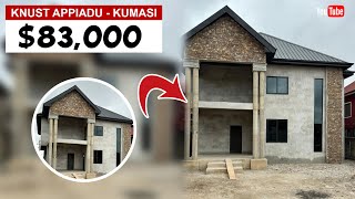 Uncompleted 4-Bedroom Ensuite House at KNUST Appiadu, Kumasi | $83,000 #realestate #ghana