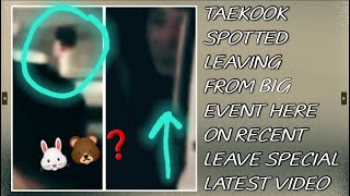 OMG!😱💋Taekook Spotted Leaving From Big Event Here On Recent Leave(Latest)#taehyung#jungkook#bts