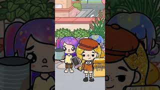 poor girl became rich and arrogant because she had golden hair👿💔 #tocaboca #tocalifeworld #shorts