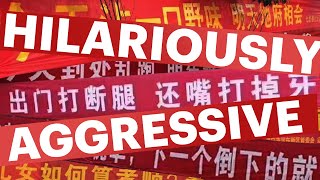 10 Hilariously aggressive coronavirus propaganda banners found in China