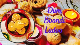 Dum Boondi Ladoo/ Boondi Ladoo that remains moist and fresh for a longer time / Ladoo