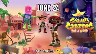 Subway Surfers HOLLYWOOD 2024 | my trailer 😃 | Sabeer's Life