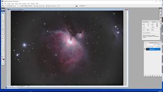 Simple astrophotography processing using Photoshop