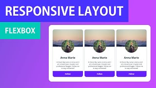 Responsive Profile Card with Flexbox