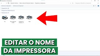 COMO MUDAR O NOME DE UMA IMPRESSORA NO WINDOWS 10