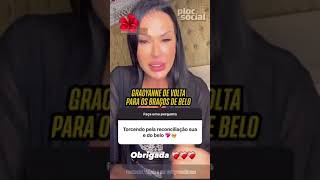 Gracyanne Barbosa chora ao tentar falar para os fãs que está se reconciliando com Belo