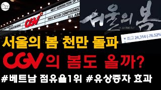 CGV는 서울의 봄 흥행으로 얼마를 벌까? cgv 주가반등은?