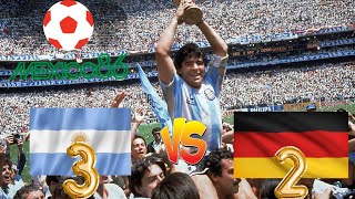 مباراة الأرجنتين 🇦🇷 و ألمانيا الغربية 🇩🇪 نار 🔥 نار 🔥 نهائي كأس العالم مكسيكو 1986 فرجة ممتعة