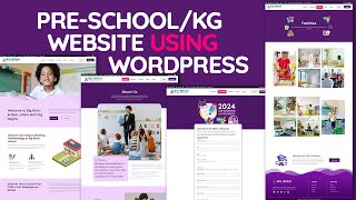 How to Create a Preschool and Kindergarten Website For Free using WordPress