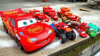 Cleaning muddy For Disney Pixar Cars : Lightning McQueen, Jackson Storm, Miles Axlerod, Fillmore